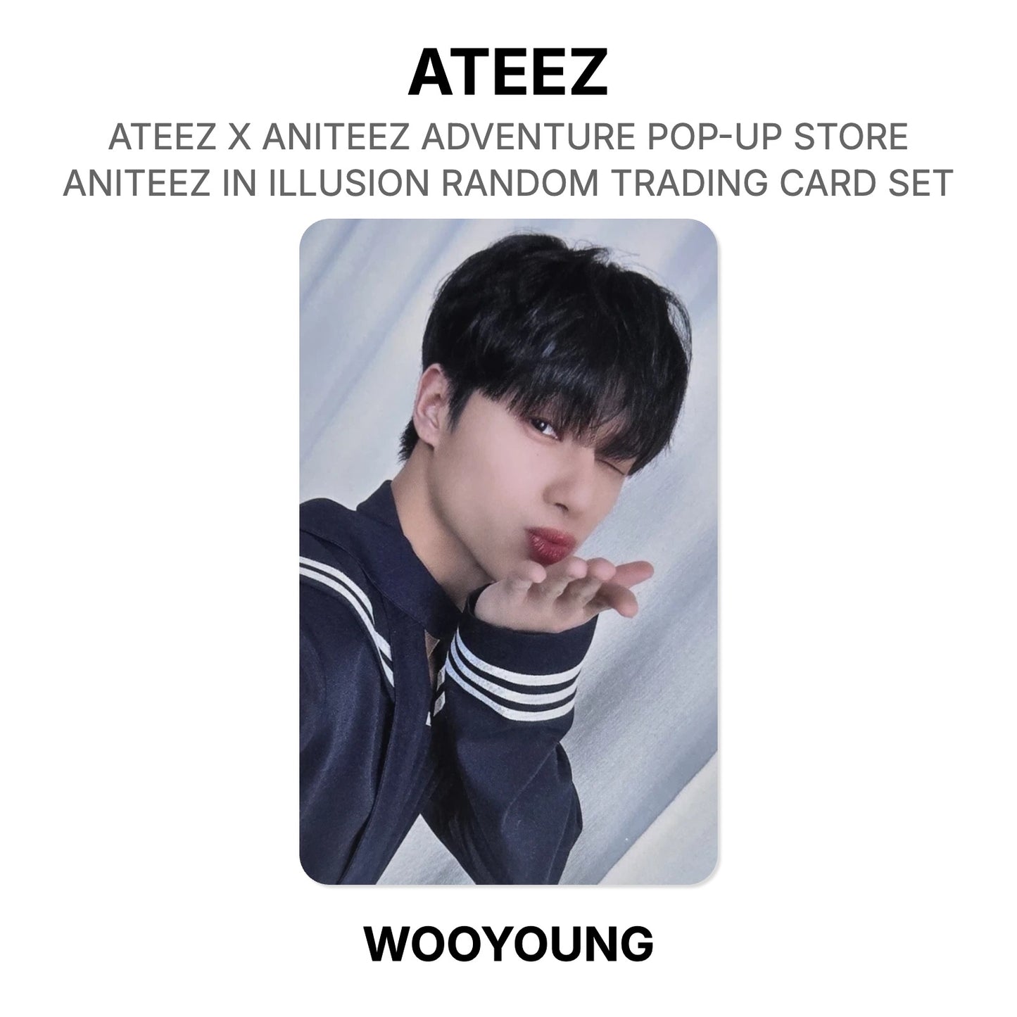 ATEEZ X ANITEEZ ADVENTURE POP-UP STORE ANITEEZ IN ILLUSION RANDOM TRADING CARD SET Official Photocard