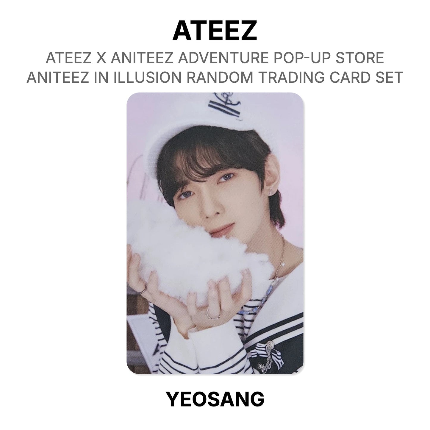 ATEEZ X ANITEEZ ADVENTURE POP-UP STORE ANITEEZ IN ILLUSION RANDOM TRADING CARD SET officiële Photocard