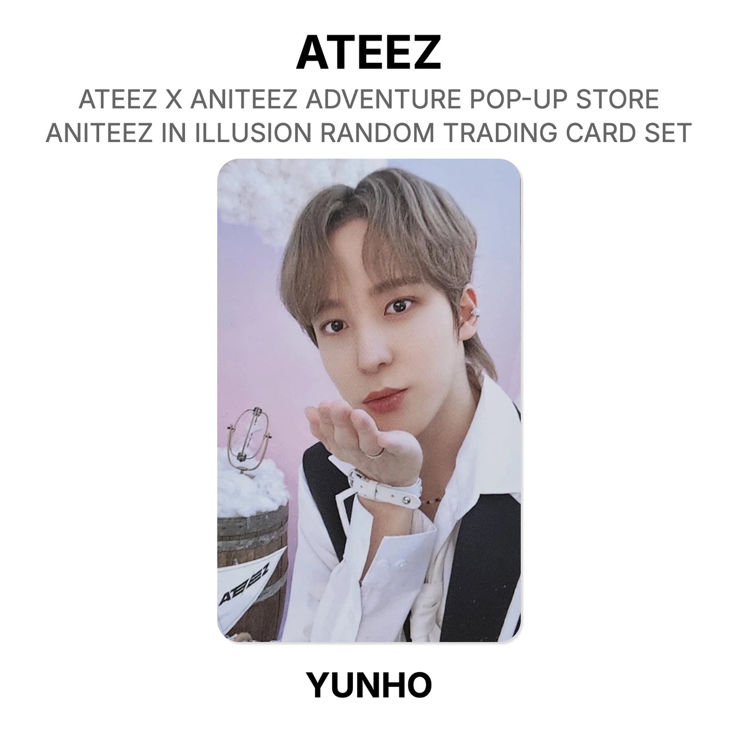 ATEEZ X ANITEEZ ADVENTURE POP-UP STORE ANITEEZ IN ILLUSION RANDOM TRADING CARD SET Official Photocard