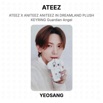 ATEEZ X ANITEEZ ANITEEZ IN DREAMLAND PLUSH KEYRING Guardian Angel Official Photocard