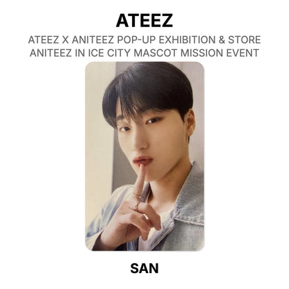 ATEEZ X ANITEEZ POP-UP EXHIBITION & STORE ANITEEZ IN ICE CITY MASCOT MISSION EVENT Offizielle Photocard