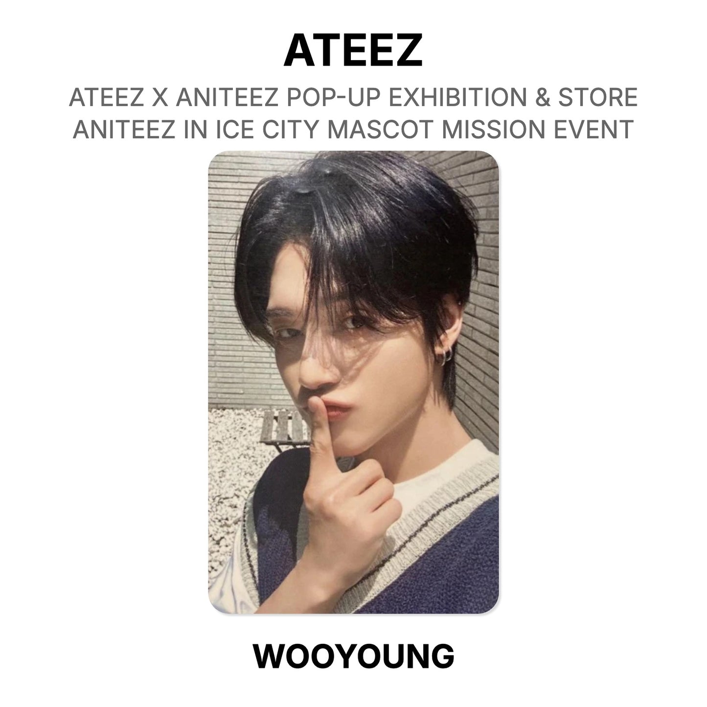 ATEEZ X ANITEEZ POP-UP EXHIBITION & STORE ANITEEZ IN ICE CITY MASCOT MISSION EVENT Offizielle Photocard