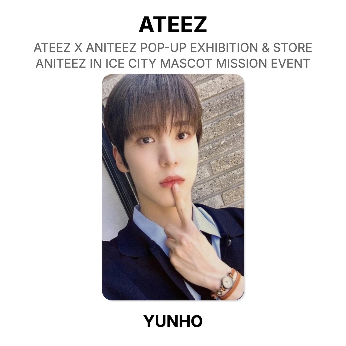 ATEEZ X ANITEEZ POP-UP EXHIBITION & STORE ANITEEZ IN ICE CITY MASCOT MISSION EVENT Offizielle Photocard