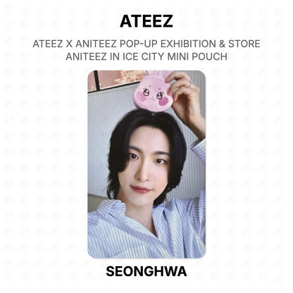 ATEEZ X ANITEEZ POP-UP EXHIBITION & STORE ANITEEZ IN ICE CITY MINI POUCH Official Photocard