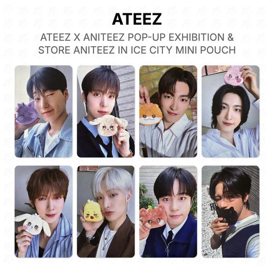 ATEEZ X ANITEEZ POP-UP EXHIBITION & STORE ANITEEZ IN ICE CITY MINI POUCH Official Photocard