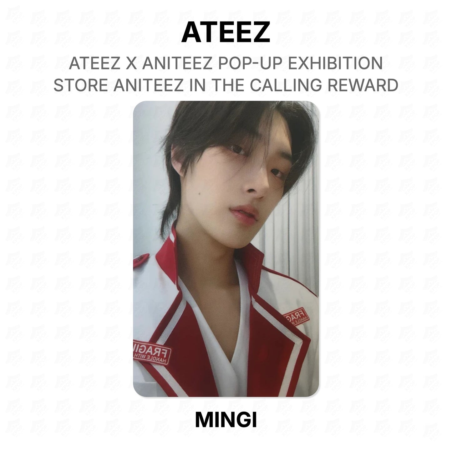 ATEEZ X ANITEEZ POP-UP EXHIBITION & STORE ANITEEZ IN THE CALLING REWARD Official Photocard