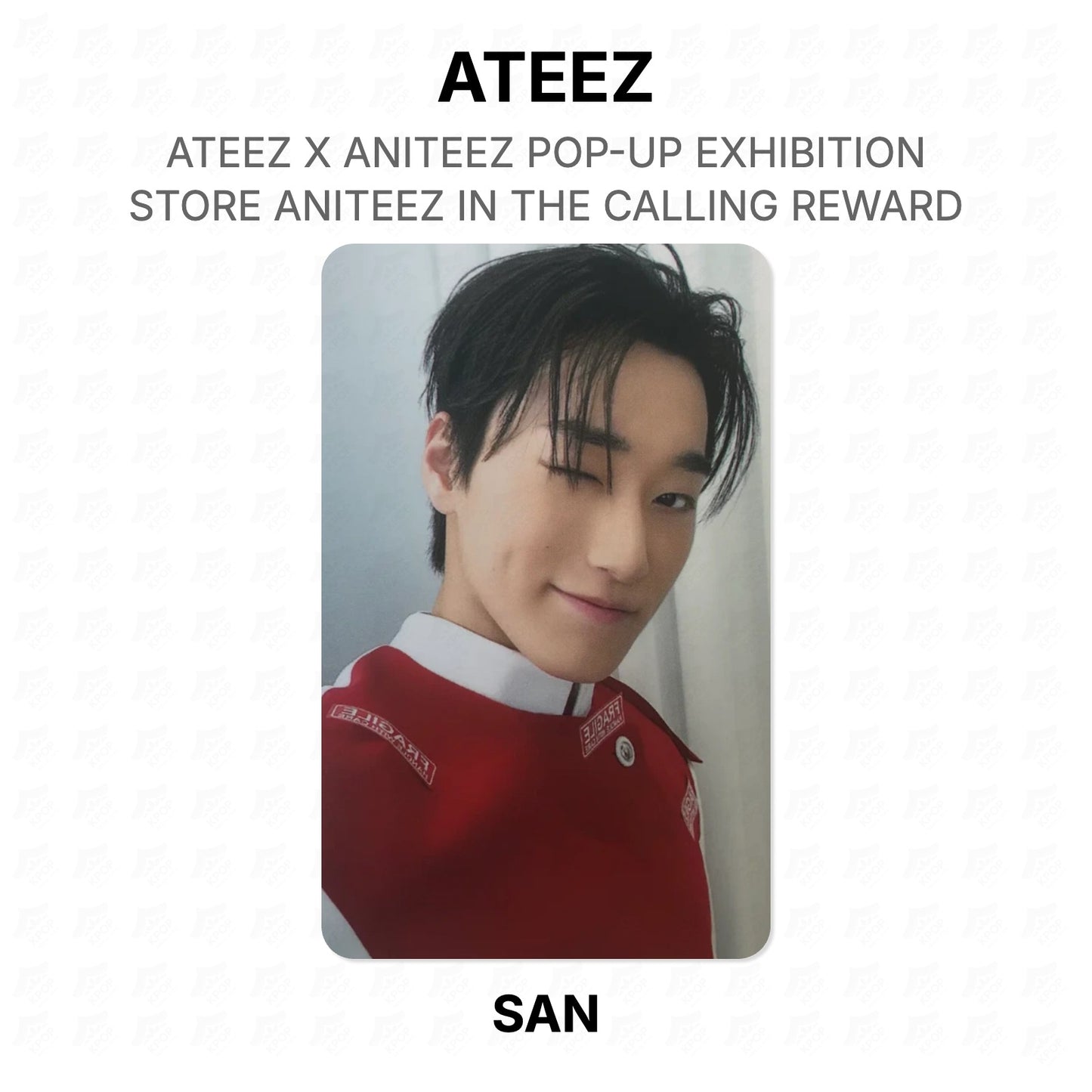 ATEEZ X ANITEEZ POP-UP EXHIBITION & STORE ANITEEZ IN THE CALLING REWARD Official Photocard
