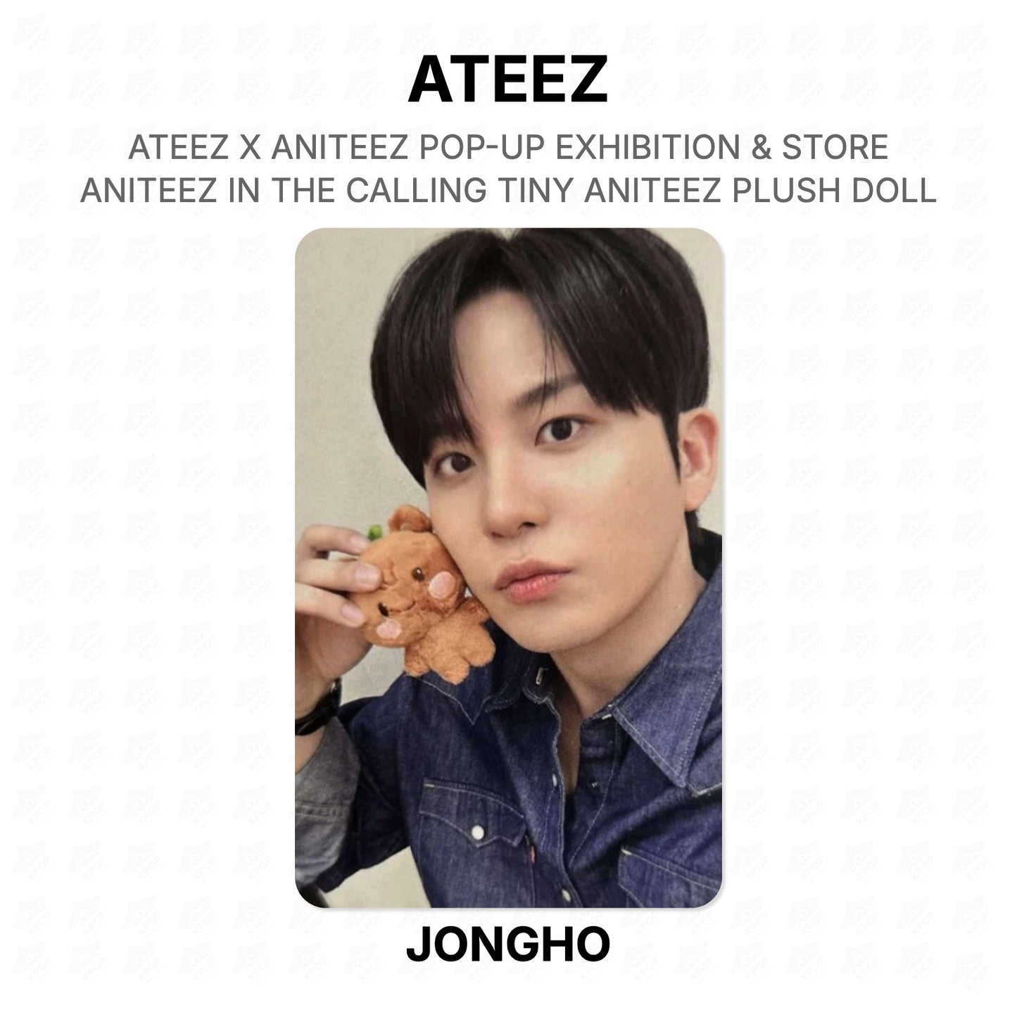 ATEEZ X ANITEEZ POP-UP EXHIBITION & STORE ANITEEZ IN THE CALLING TINY ANITEEZ PLUSH DOLL Official Photocard