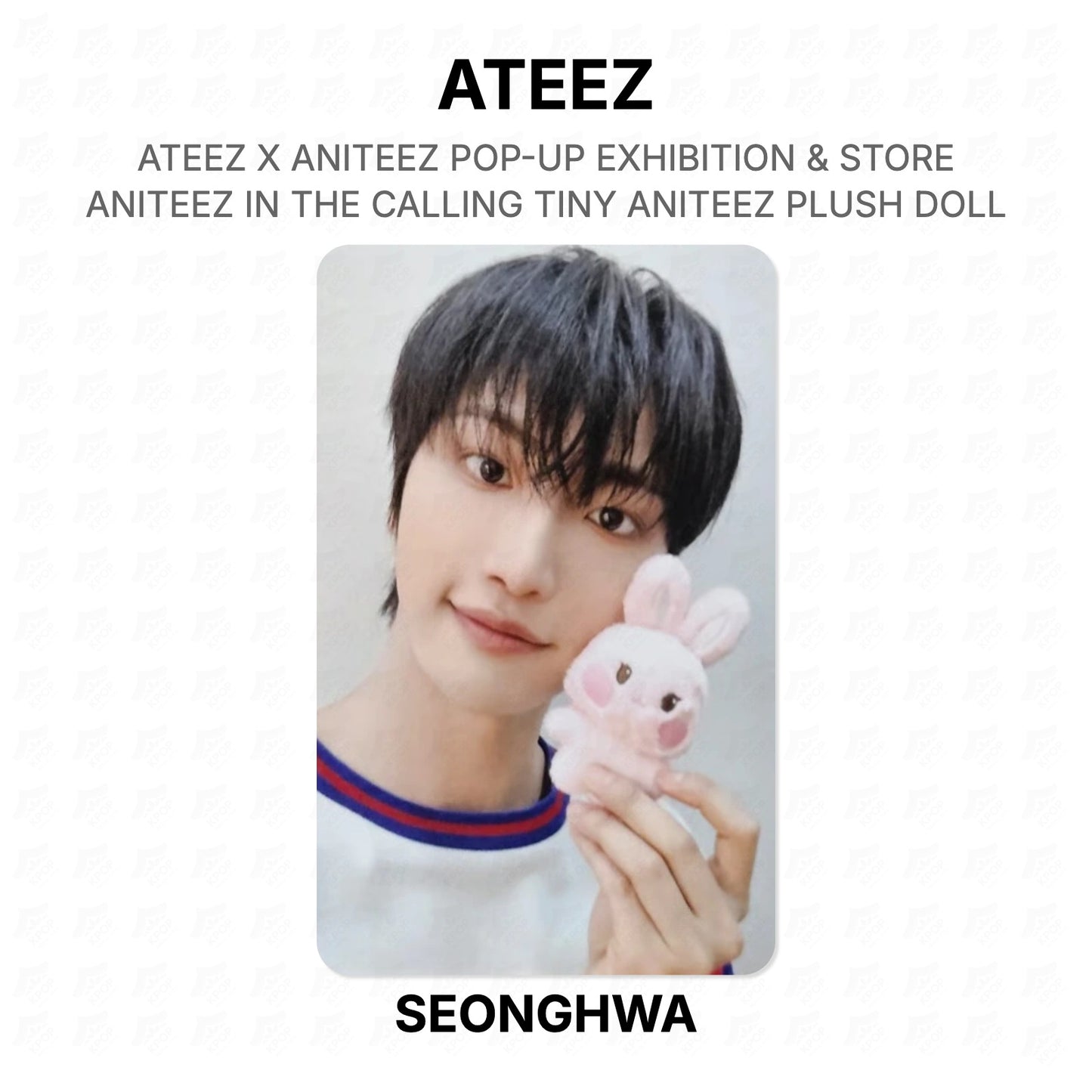 ATEEZ X ANITEEZ POP-UP EXHIBITION & STORE ANITEEZ IN THE CALLING TINY ANITEEZ PLUSH DOLL Official Photocard