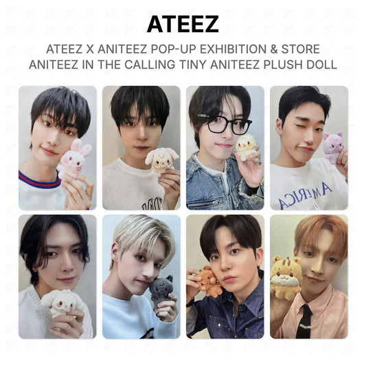 ATEEZ X ANITEEZ POP-UP EXHIBITION & STORE ANITEEZ IN THE CALLING TINY ANITEEZ PLUSH DOLL Official Photocard