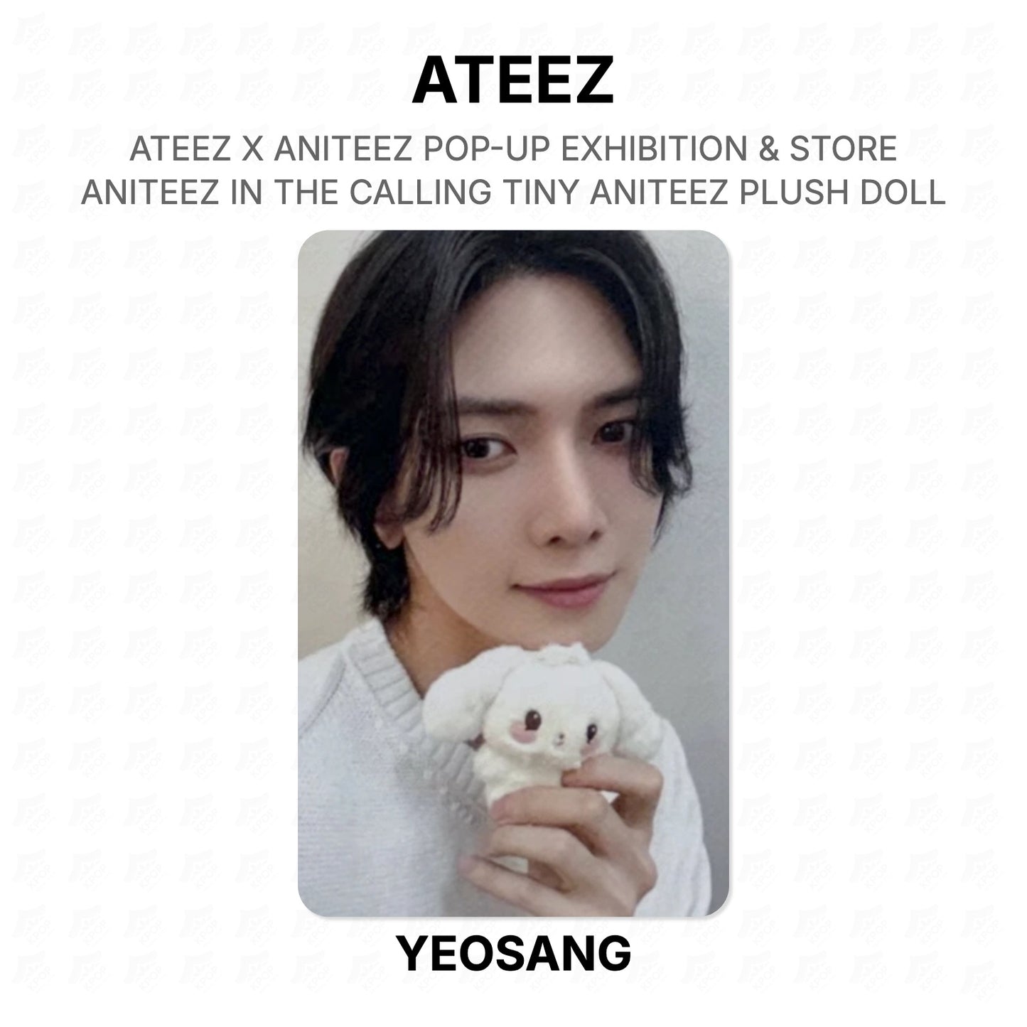 ATEEZ X ANITEEZ POP-UP EXHIBITION & STORE ANITEEZ IN THE CALLING TINY ANITEEZ PLUSH DOLL Official Photocard
