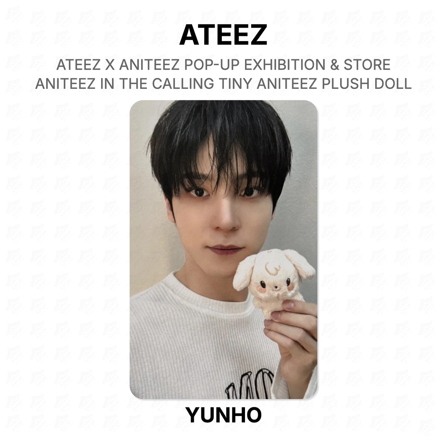 ATEEZ X ANITEEZ POP-UP EXHIBITION & STORE ANITEEZ IN THE CALLING TINY ANITEEZ PLUSH DOLL Official Photocard