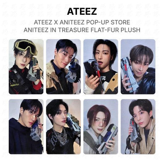 ATEEZ X ANITEEZ POP-UP STORE ANITEEZ IN TREASURE FLAT-FUR PLUSH Official Photocard