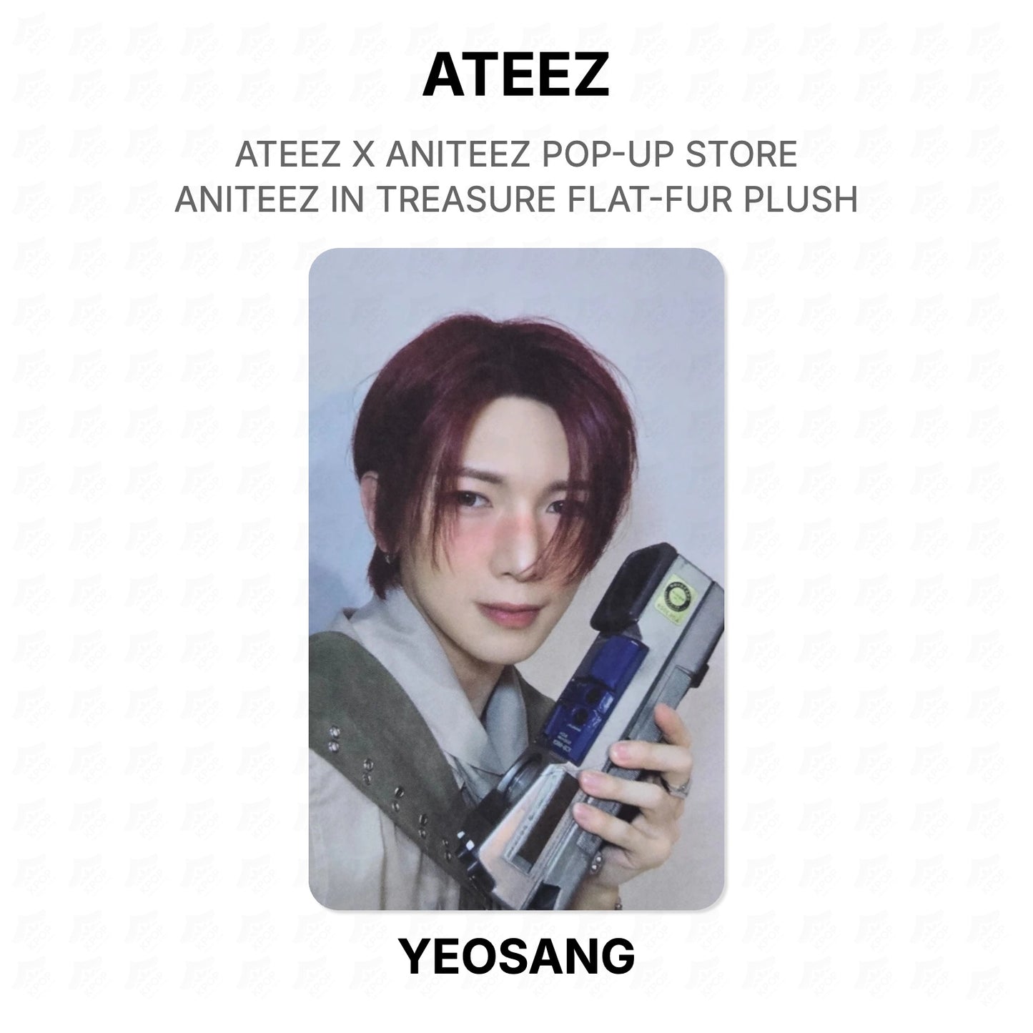 ATEEZ X ANITEEZ POP-UP STORE ANITEEZ IN TREASURE FLAT-FUR PLUSH Official Photocard