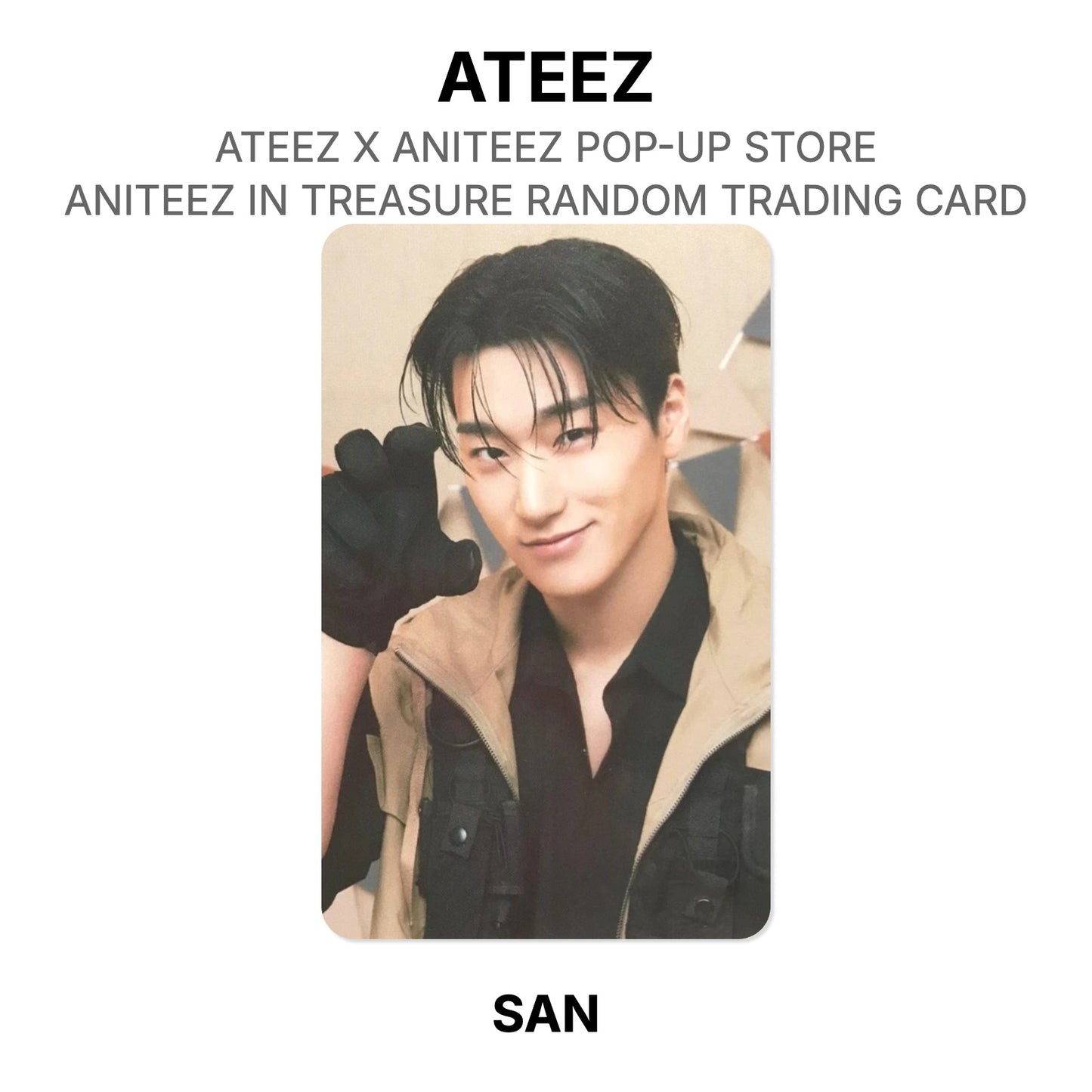 ATEEZ X ANITEEZ POP-UP STORE ANITEEZ IN TREASURE RANDOM TRADING CARD Official Photocard