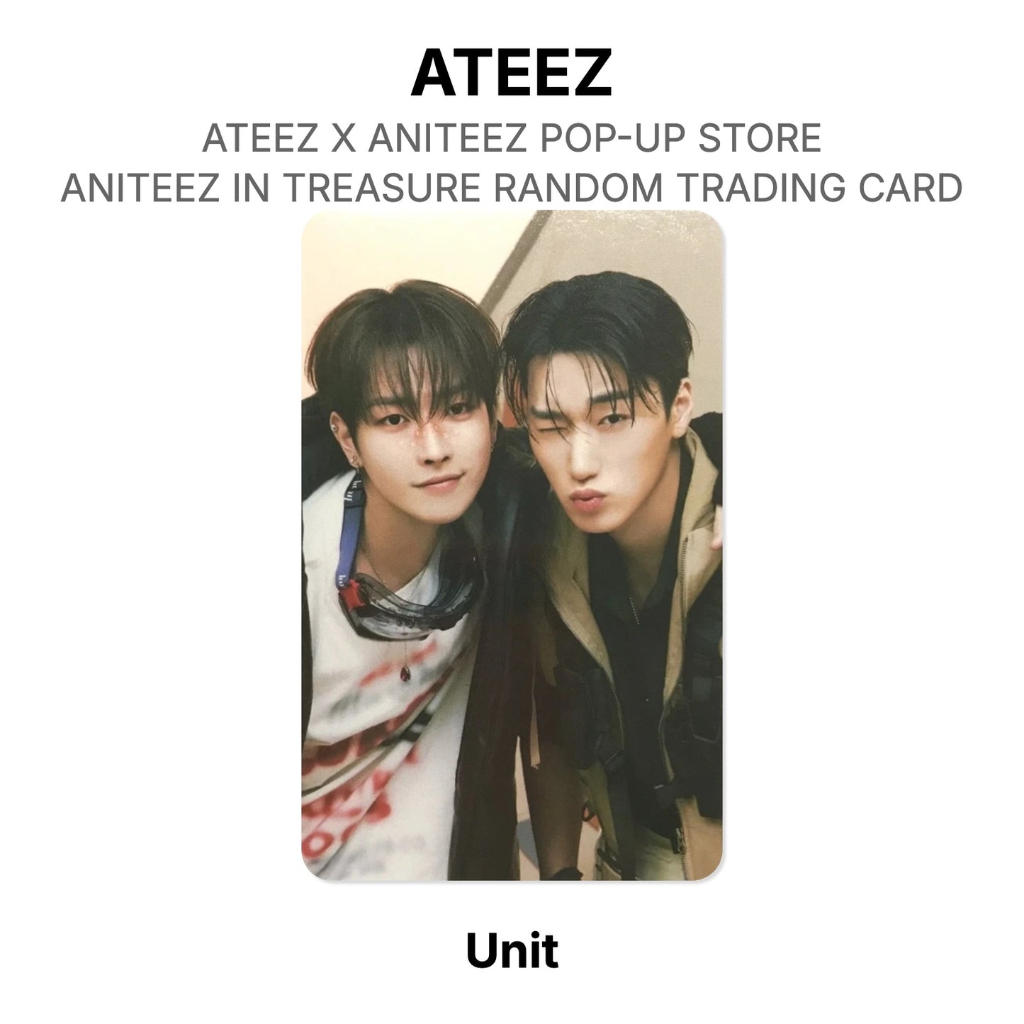 ATEEZ X ANITEEZ POP-UP STORE ANITEEZ IN TREASURE RANDOM TRADING CARD Official Photocard