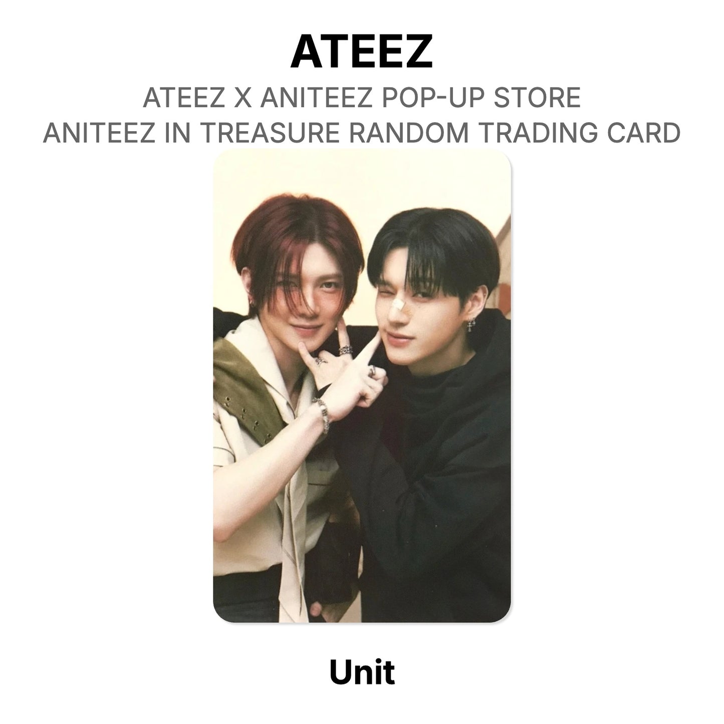 ATEEZ X ANITEEZ POP-UP STORE ANITEEZ IN TREASURE RANDOM TRADING CARD Official Photocard
