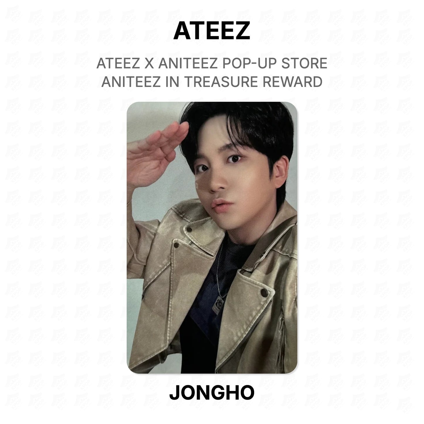 ATEEZ X ANITEEZ POP-UP STORE ANITEEZ IN TREASURE REWARD Official Photocard