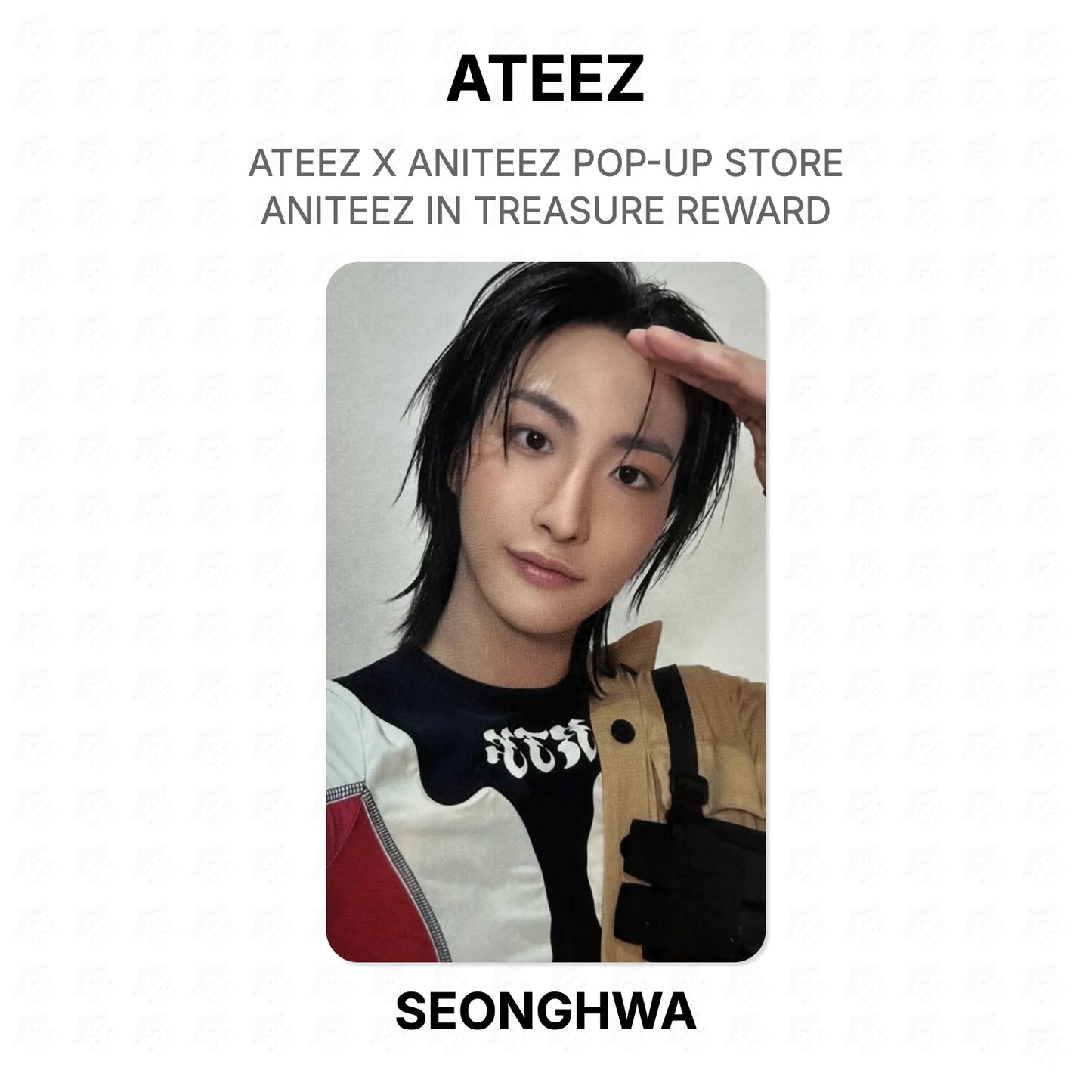 ATEEZ X ANITEEZ POP-UP STORE ANITEEZ IN TREASURE REWARD Official Photocard