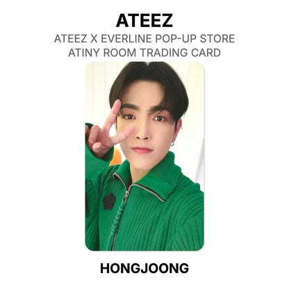 ATEEZ X EVERLINE POP-UP STORE ATINY ROOM TRADING CARD Official Photocard