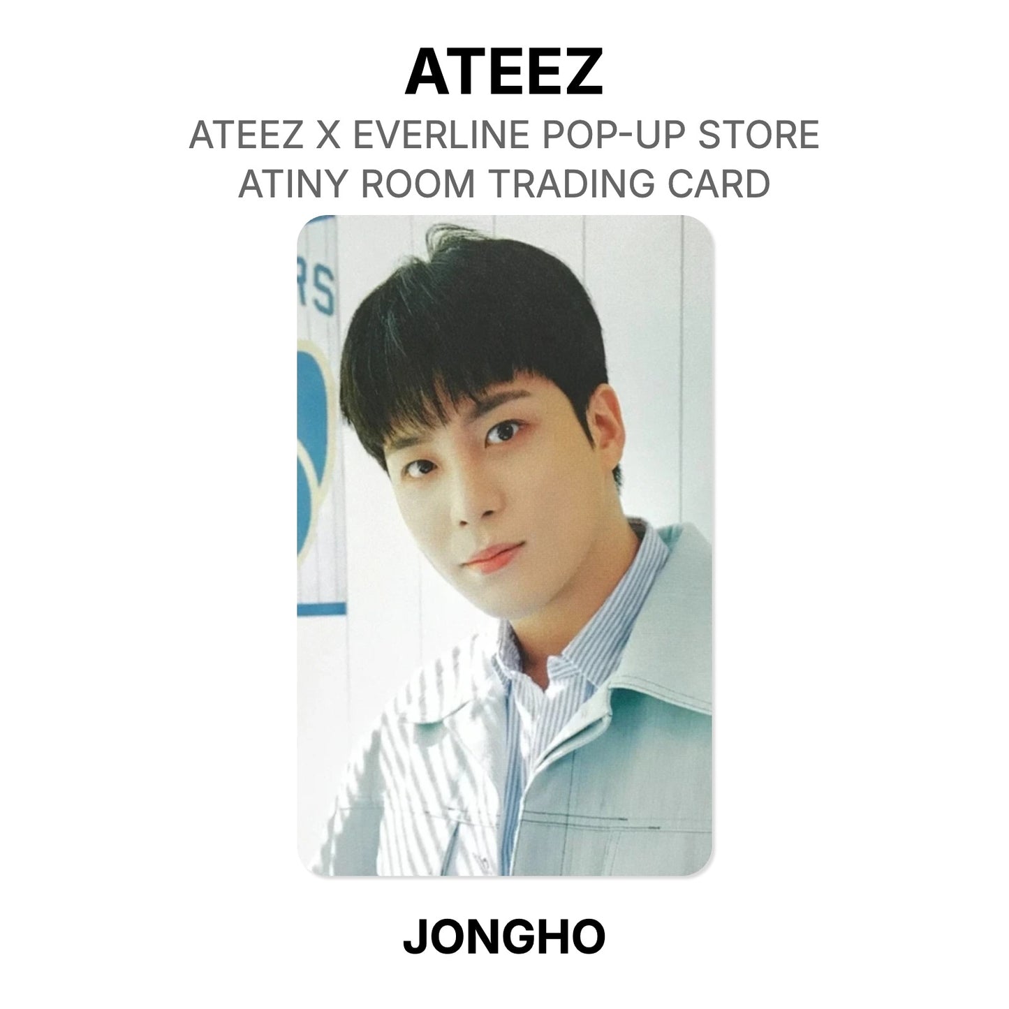 ATEEZ X EVERLINE POP-UP STORE ATINY ROOM TRADING CARD Official Photocard