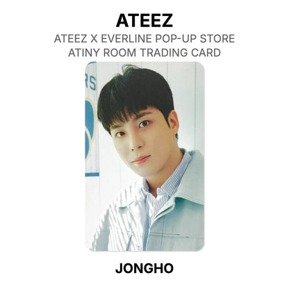 ATEEZ X EVERLINE POP-UP STORE ATINY ROOM TRADING CARD Official Photocard