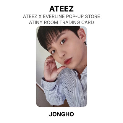 ATEEZ X EVERLINE POP-UP STORE ATINY ROOM TRADING CARD Official Photocard