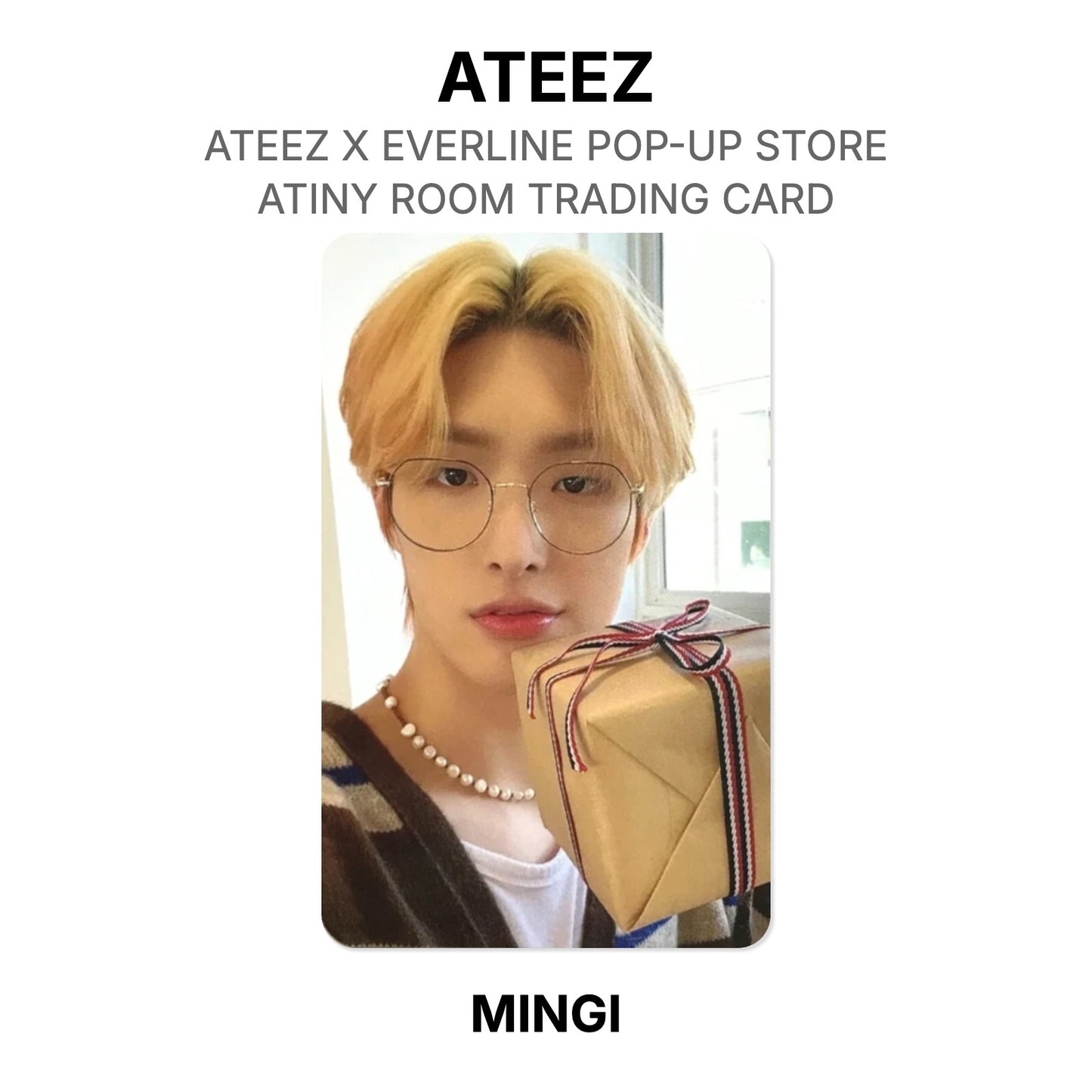 ATEEZ X EVERLINE POP-UP STORE ATINY ROOM TRADING CARD Official Photocard