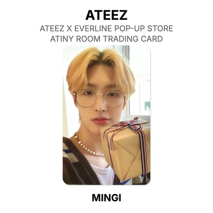 ATEEZ X EVERLINE POP-UP STORE ATINY ROOM TRADING CARD Official Photocard