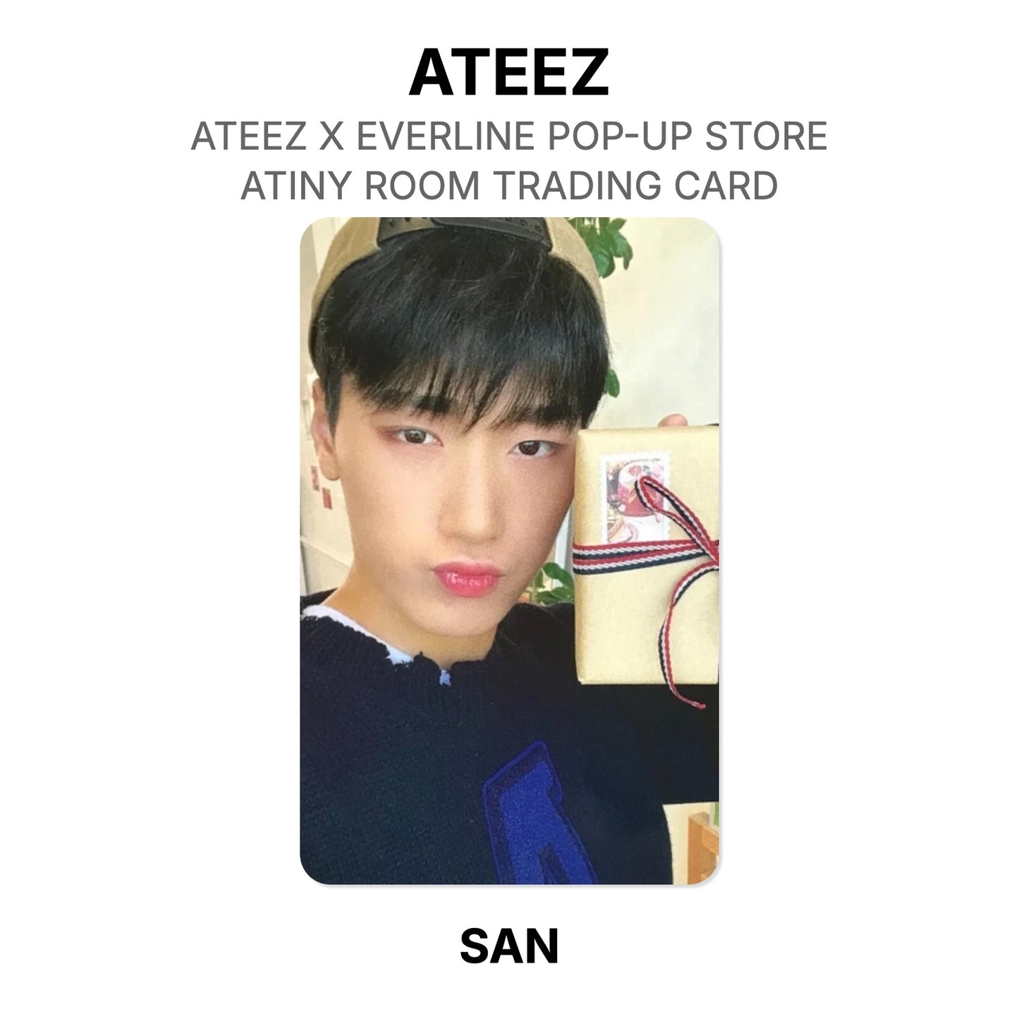 ATEEZ X EVERLINE POP-UP STORE ATINY ROOM TRADING CARD Official Photocard