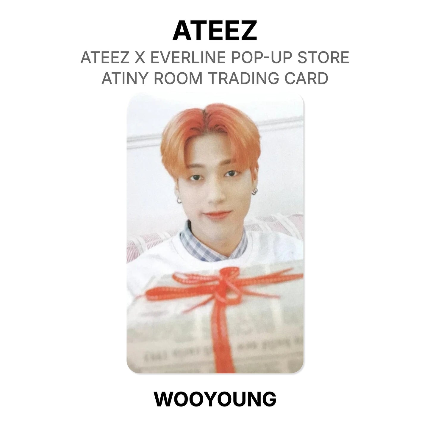 ATEEZ X EVERLINE POP-UP STORE ATINY ROOM TRADING CARD Official Photocard
