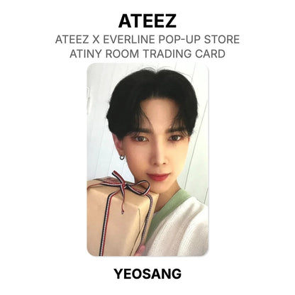 ATEEZ X EVERLINE POP-UP STORE ATINY ROOM TRADING CARD Official Photocard
