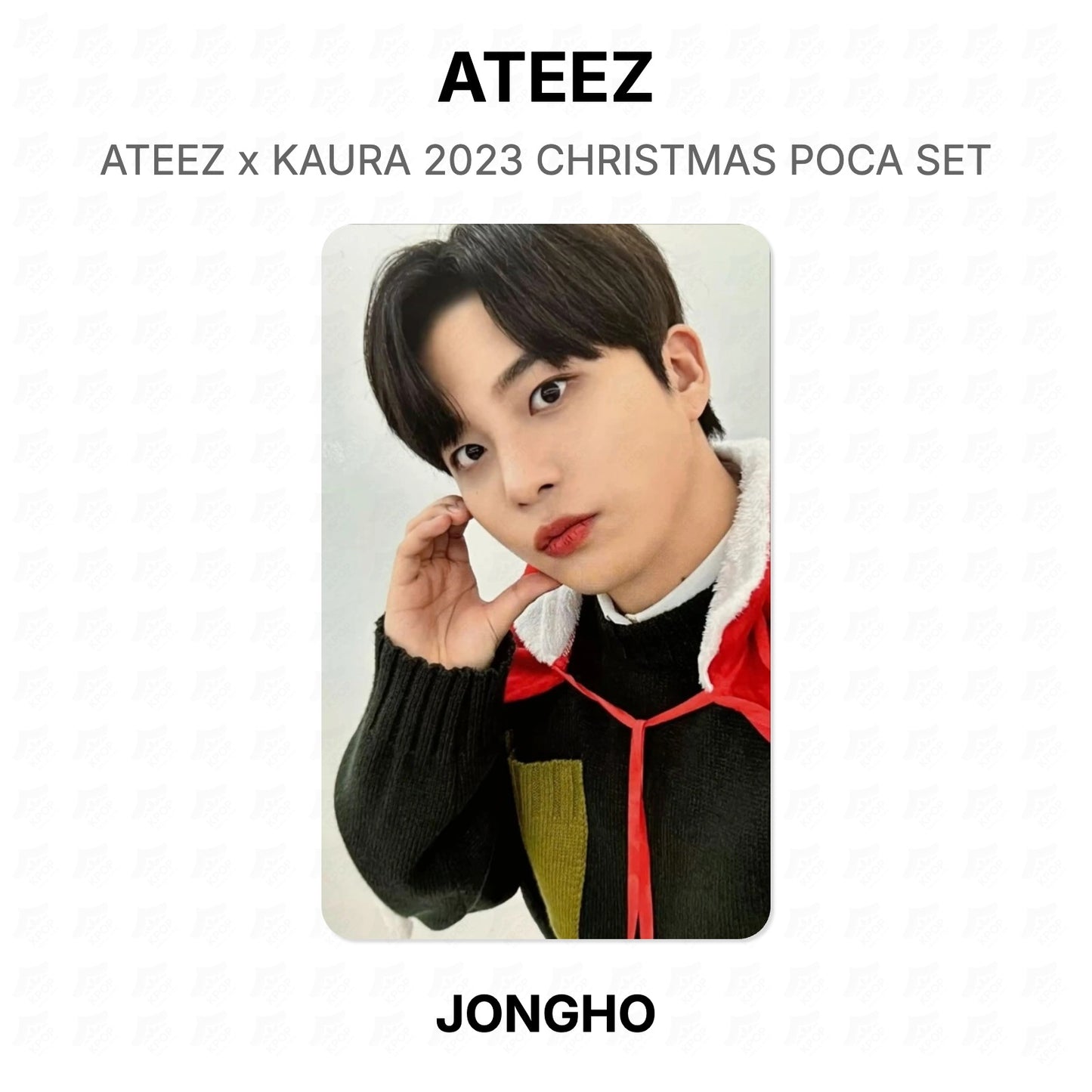 ATEEZ x KAURA 2023 CHRISTMAS POCA SET Official Photocard