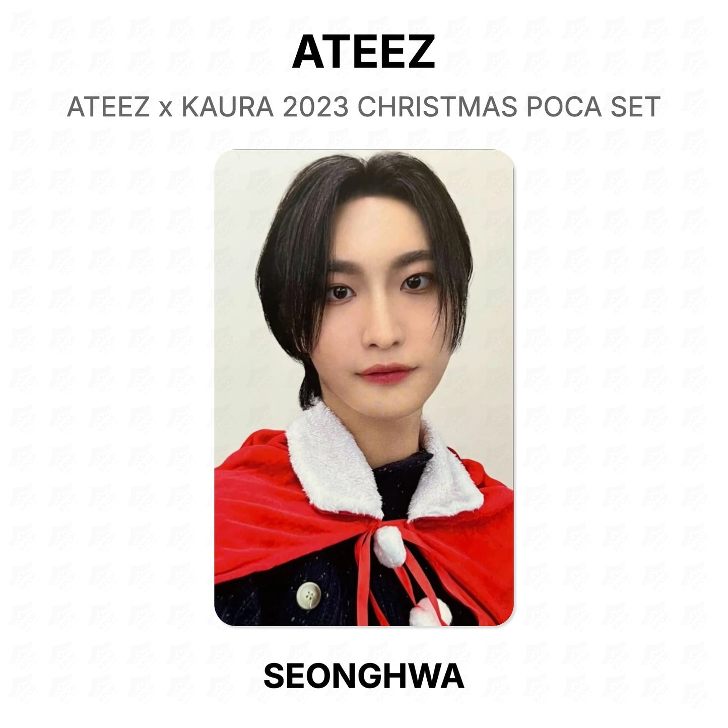 ATEEZ x KAURA 2023 CHRISTMAS POCA SET Official Photocard