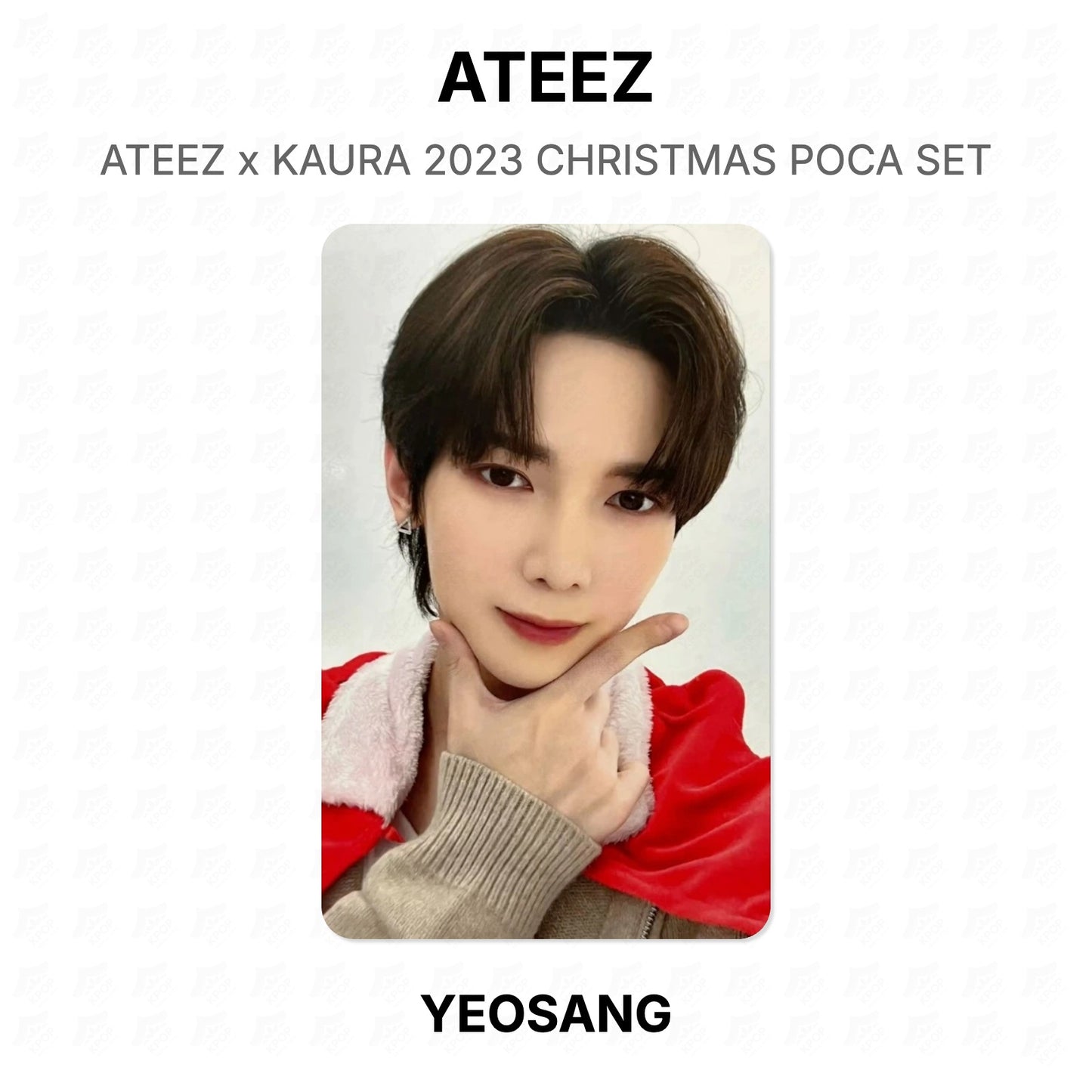 ATEEZ x KAURA 2023 CHRISTMAS POCA SET Official Photocard