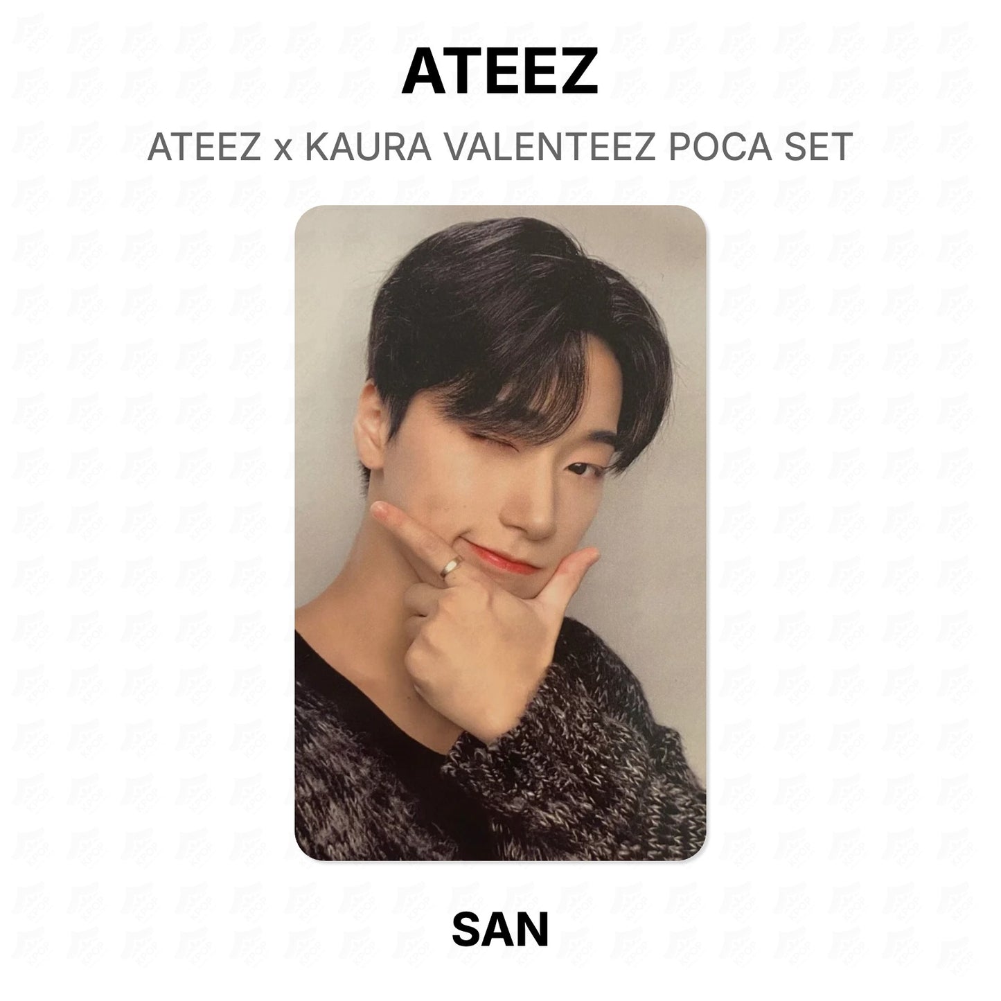 ATEEZ x KAURA VALENTEEZ POCA SET Official Photocard
