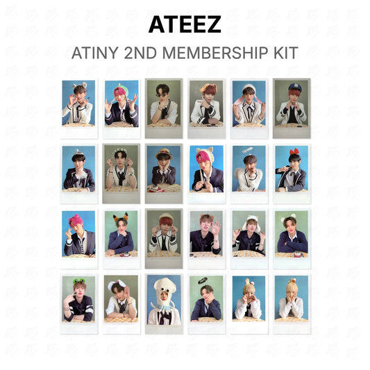 ATEEZ ATINY 2ND MEMBERSHIP KIT Official Photocard