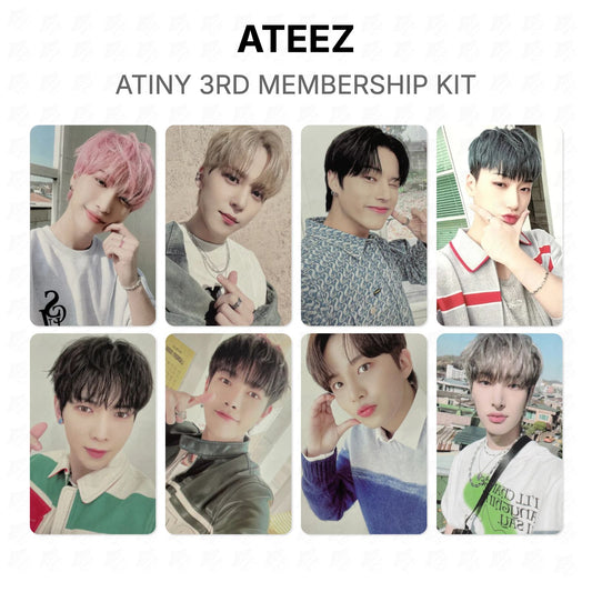 ATEEZ ATINY 3RD MEMBERSHIP KIT Official Photocard
