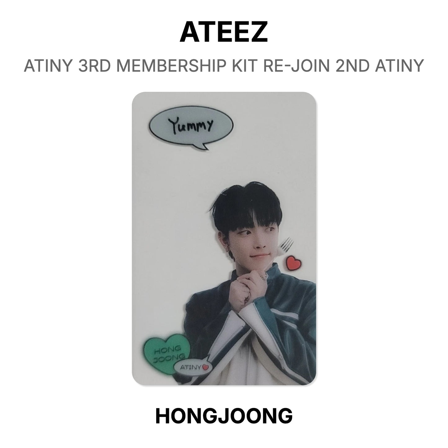 ATEEZ ATINY 3RD MEMBERSHIP KIT RE-JOIN 2ND ATINY Official Photocard