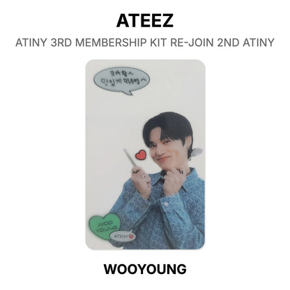 ATEEZ ATINY 3RD MEMBERSHIP KIT RE-JOIN 2ND ATINY Official Photocard