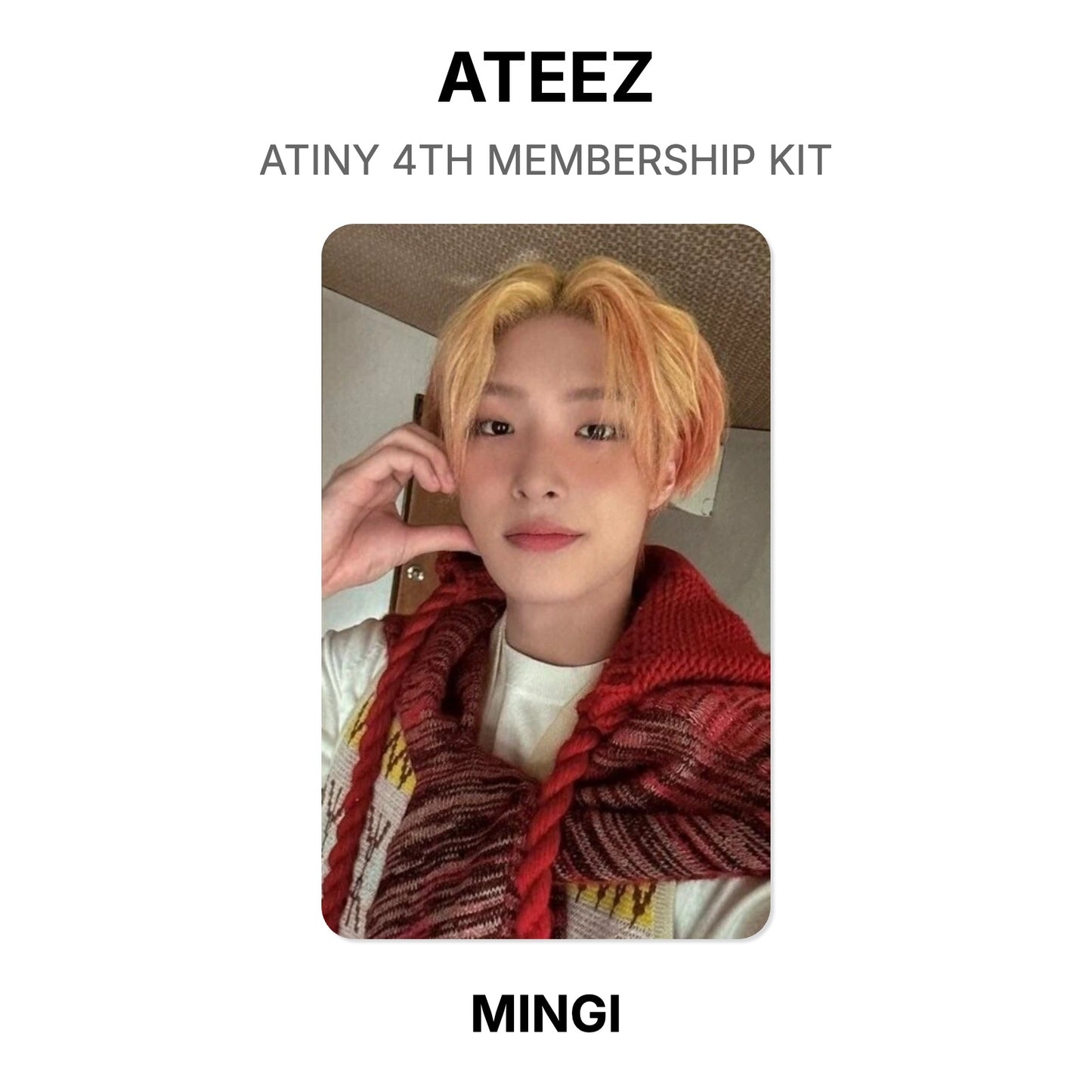ATEEZ ATINY 4TH MEMBERSHIP KIT 官方小卡