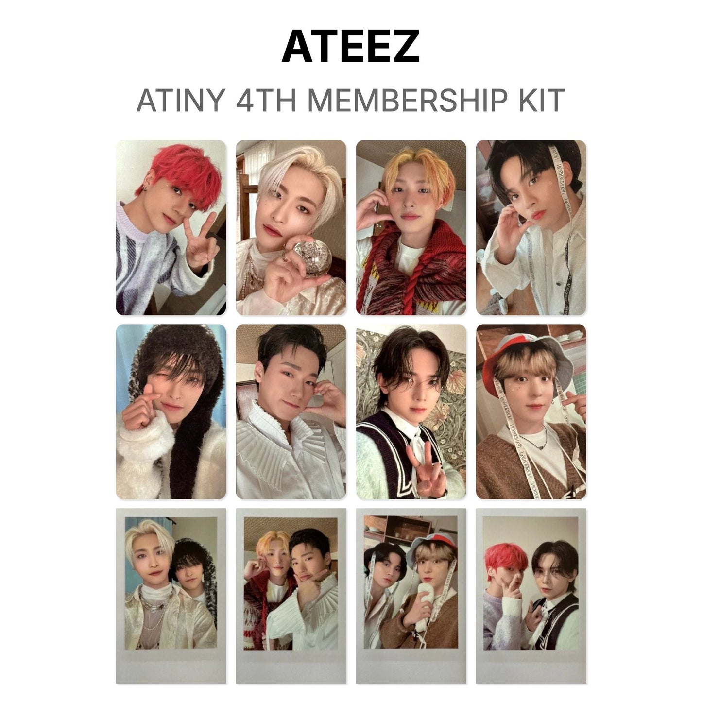 ATEEZ ATINY 4TH MEMBERSHIP KIT 官方小卡