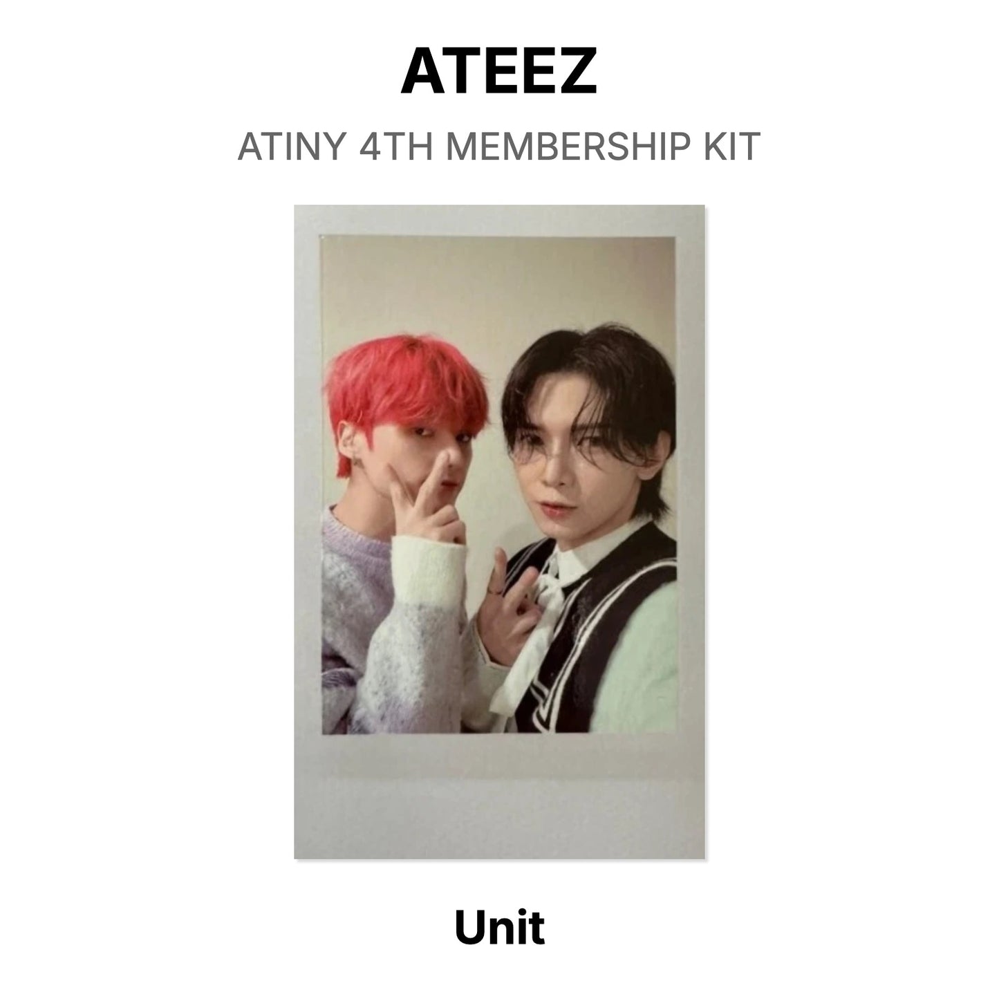 ATEEZ ATINY 4TH MEMBERSHIP KIT 官方小卡