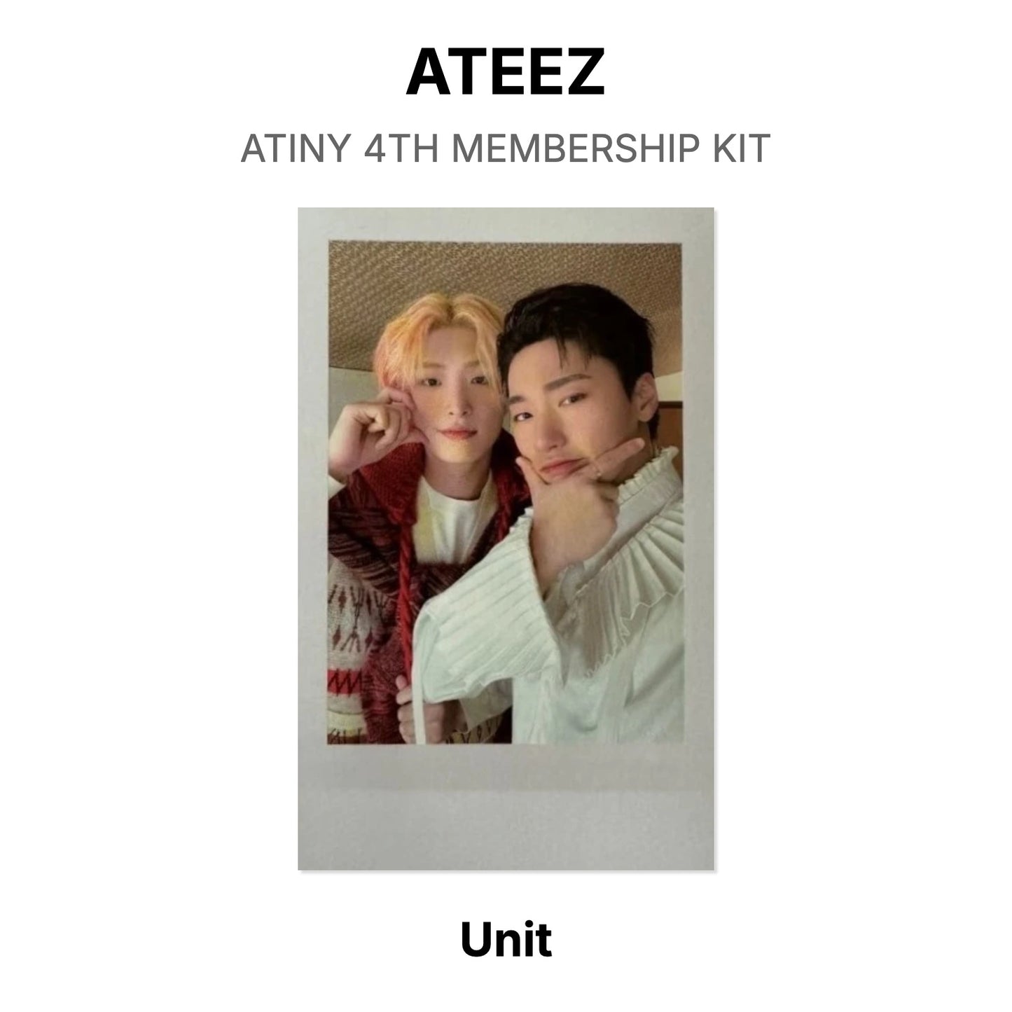 ATEEZ ATINY 4TH MEMBERSHIP KIT 官方小卡