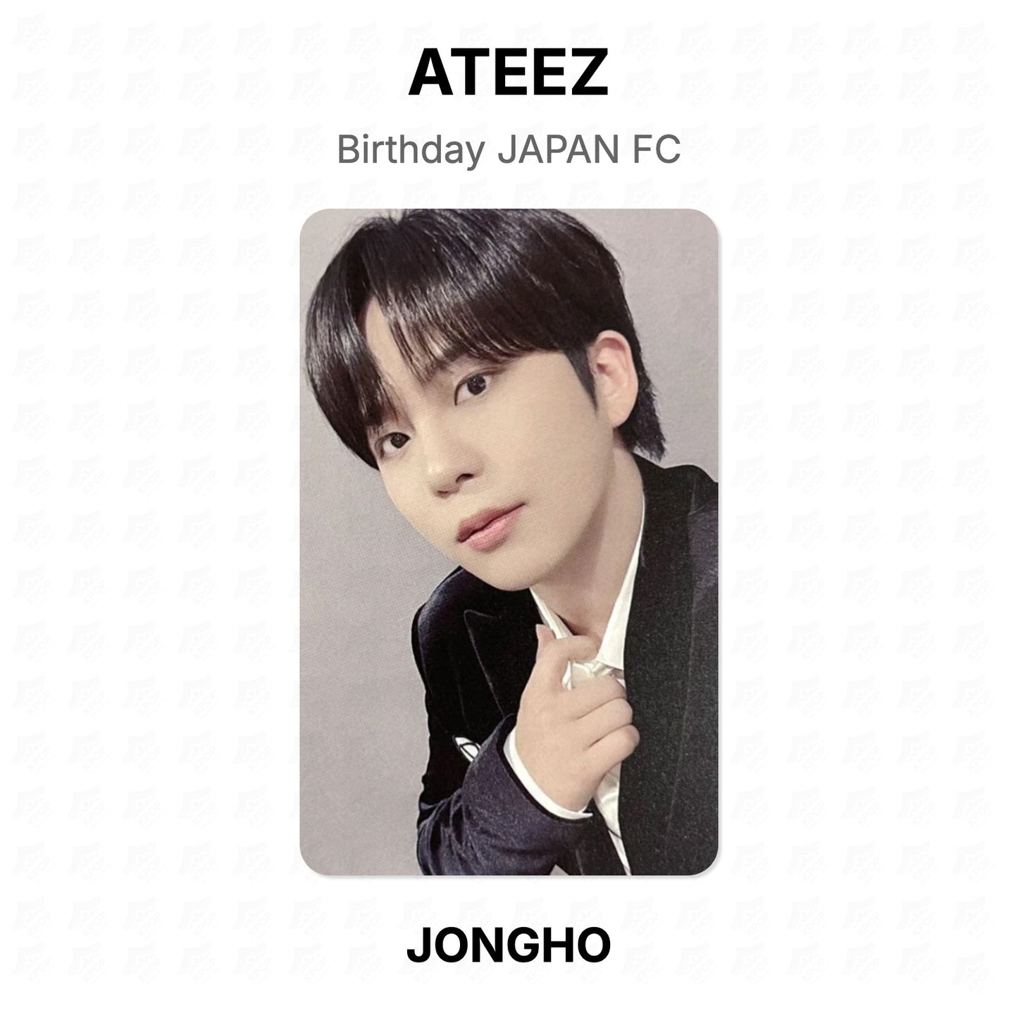 ATEEZ Birthday JAPAN FC Official Photocard