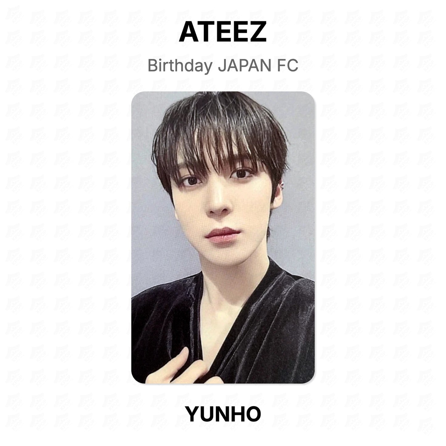 ATEEZ Birthday JAPAN FC Official Photocard