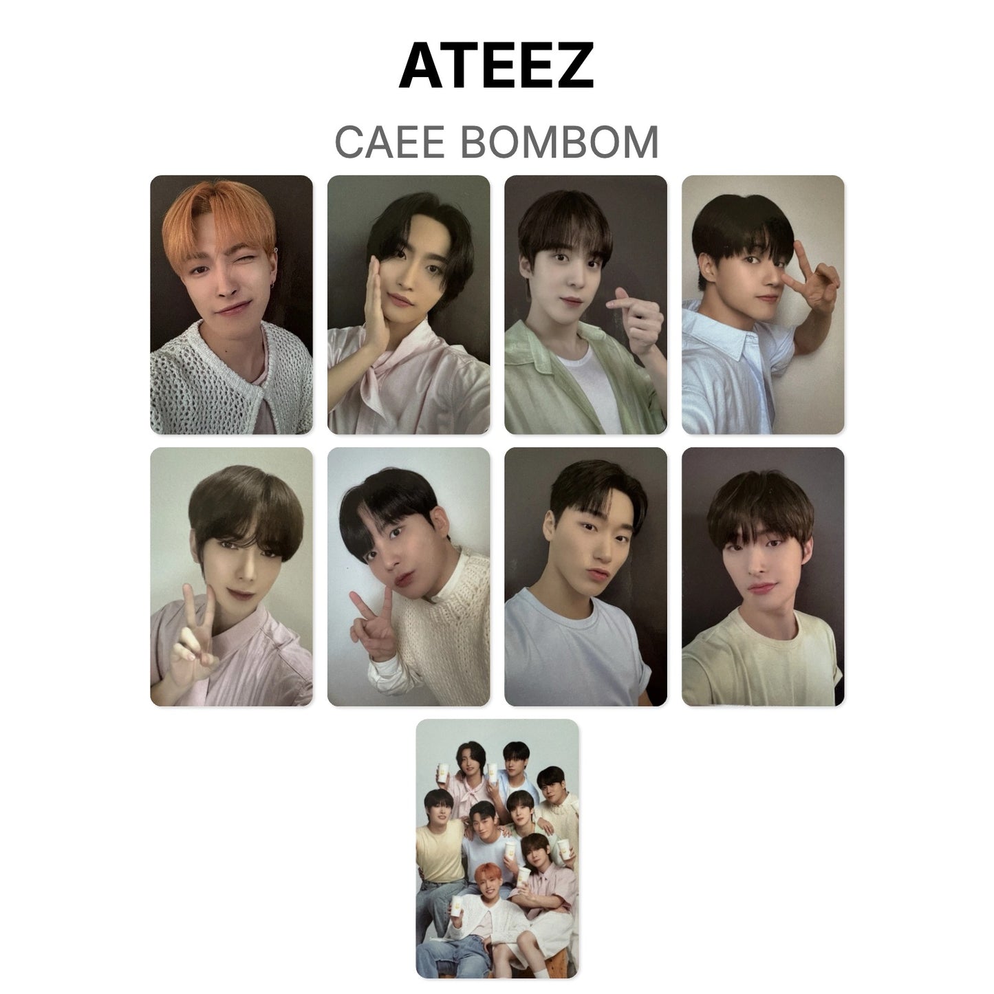 ATEEZ CAEE BOMBOM Official Photocard
