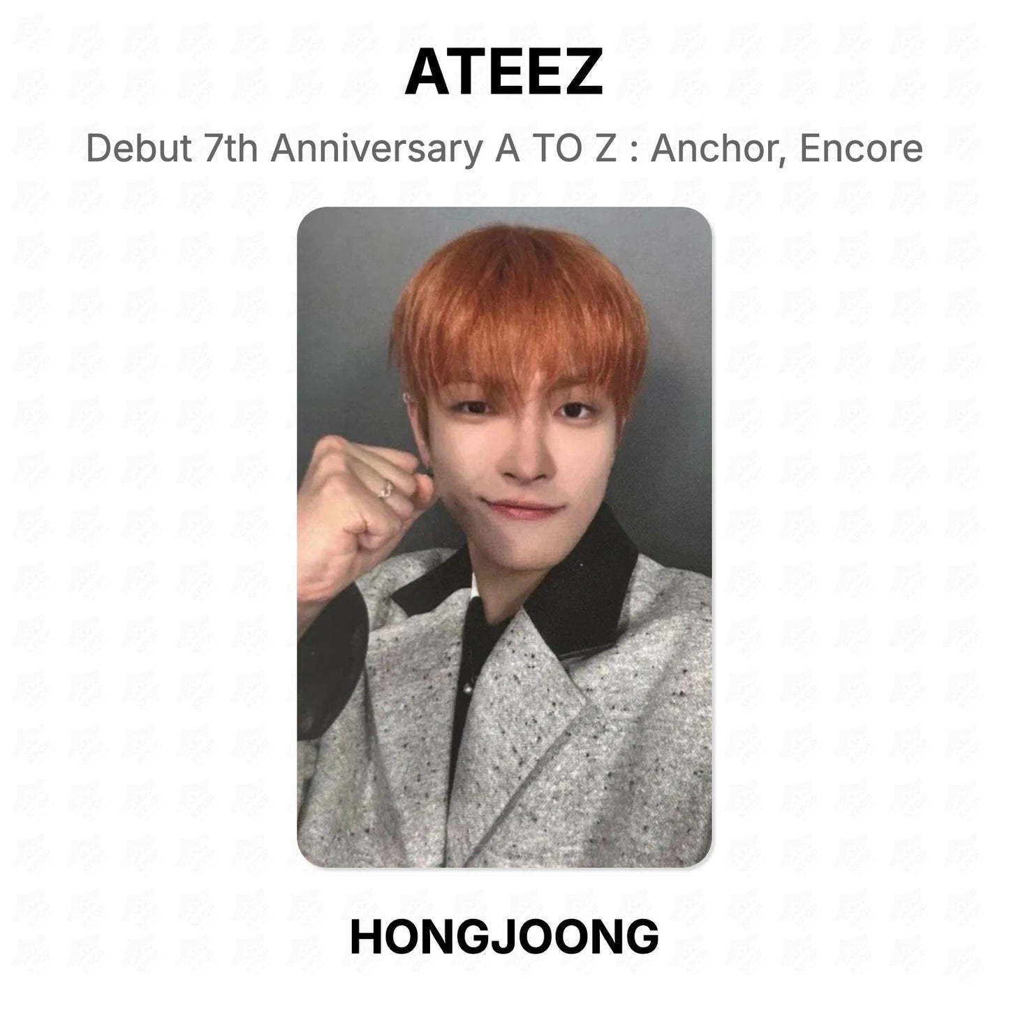 ATEEZ Debut 7th Anniversary A TO Z : Anchor, Encore Official Photocard