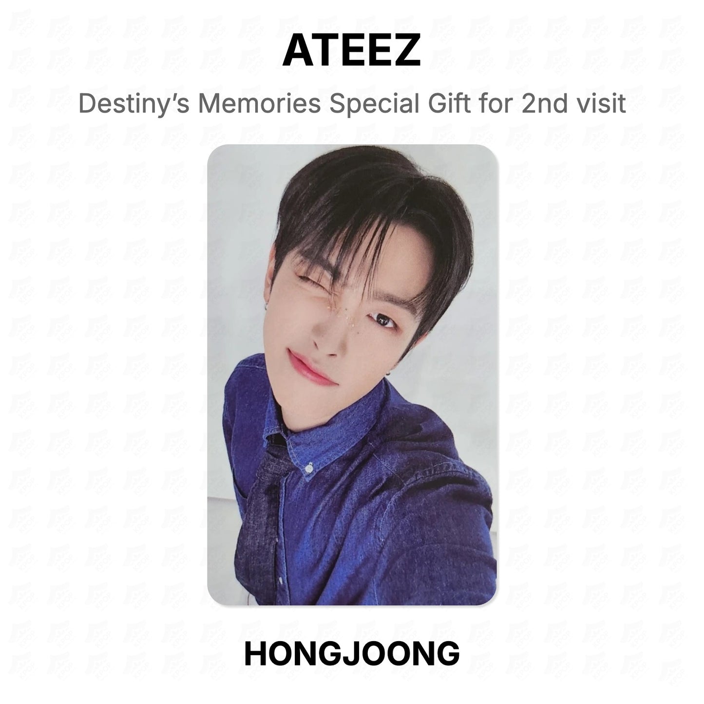 ATEEZ Destiny’s Memories Special Gift for 2nd visit Official Photocard