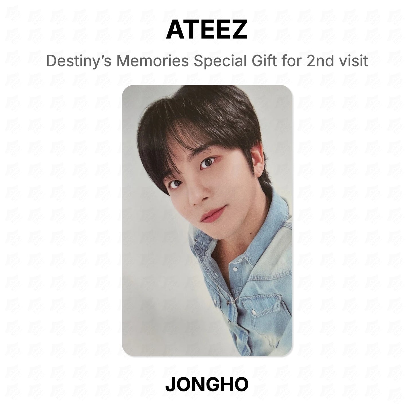 ATEEZ Destiny’s Memories Special Gift for 2nd visit Official Photocard